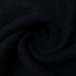 Gruba wełna płaszczowa dwustronna granatowo-niebieska