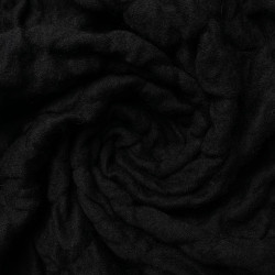Dzianina wełniana strukturalna czarna