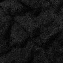 dzianina wełniana strukturalna czarna WV2663