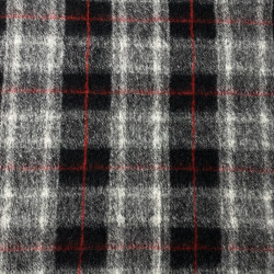 dzianina wełniana płaszczowa szara w kratę WV2662