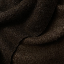 dzianina wełniana alpaka brązowa dwustronna WV2661