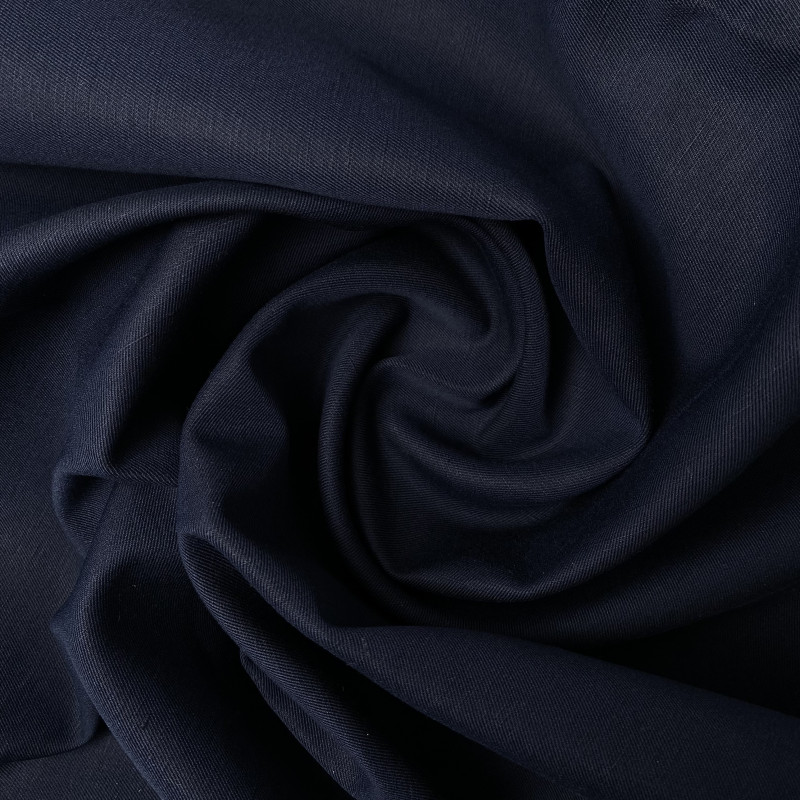 twill lniany granatowy LI2703